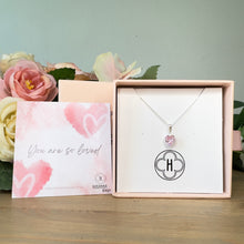 Load image into Gallery viewer, Pink Heart Necklace - ‘You Are So Loved’