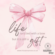 Load image into Gallery viewer, Bow Necklace - ‘Life Is A Gift’