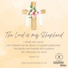 Load image into Gallery viewer, Cross Earrings - ‘The Lord is my Shepherd”