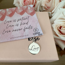Load image into Gallery viewer, Love Necklace - ‘Love is Patient, Love is Kind’