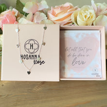 Load image into Gallery viewer, Love Hearts Necklace - ‘Let All That You Do Be Done In Love’