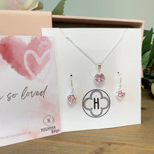 Load image into Gallery viewer, Pink Heart Necklace - ‘You Are So Loved’