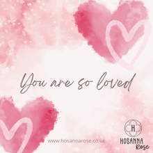 Load image into Gallery viewer, Pink Heart Earrings - ‘You Are So Loved’