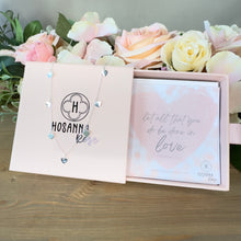 Load image into Gallery viewer, Love Hearts Necklace - ‘Let All That You Do Be Done In Love’
