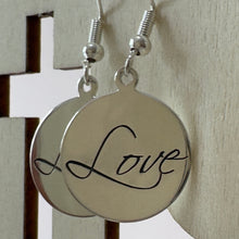 Load image into Gallery viewer, Love Earrings - ‘Love is Patient, Love is Kind’