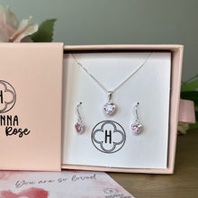 Load image into Gallery viewer, Pink Heart Earrings - ‘You Are So Loved’