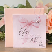 Load image into Gallery viewer, Bow Necklace - ‘Life Is A Gift’
