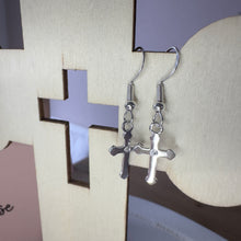 Load image into Gallery viewer, Cross Earrings - ‘The Lord is my Shepherd”
