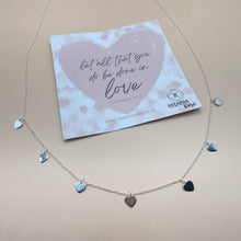 Load image into Gallery viewer, Love Hearts Necklace - ‘Let All That You Do Be Done In Love’