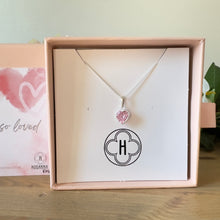 Load image into Gallery viewer, Pink Heart Necklace - ‘You Are So Loved’