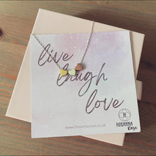 Load image into Gallery viewer, Three Hearts Necklace - ‘Live Laugh Love’
