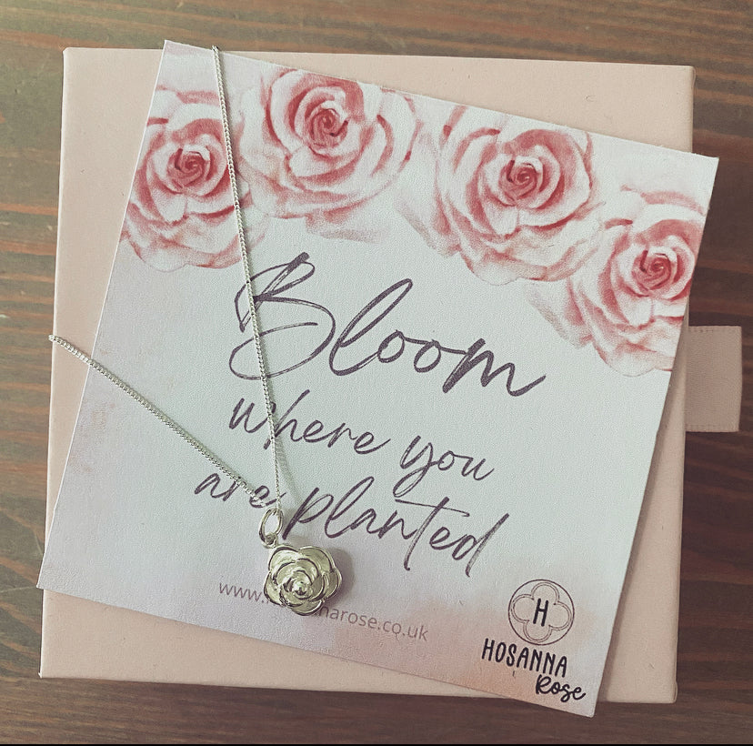 Rose Necklace - ‘Bloom Where You Are Planted’