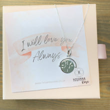 Load image into Gallery viewer, Heart Spinner Necklace - ‘I Will Love You Always’
