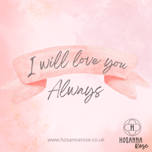 Load image into Gallery viewer, Heart Spinner Necklace - ‘I Will Love You Always’

