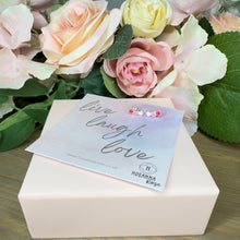 Load image into Gallery viewer, Trio Hearts Earrings - ‘Live Laugh Love’
