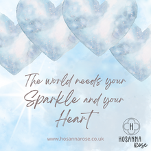 Load image into Gallery viewer, Heart Necklace - ‘The World Needs Your Sparkle and Your Heart’
