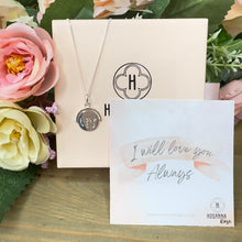 Load image into Gallery viewer, Heart Spinner Necklace - ‘I Will Love You Always’

