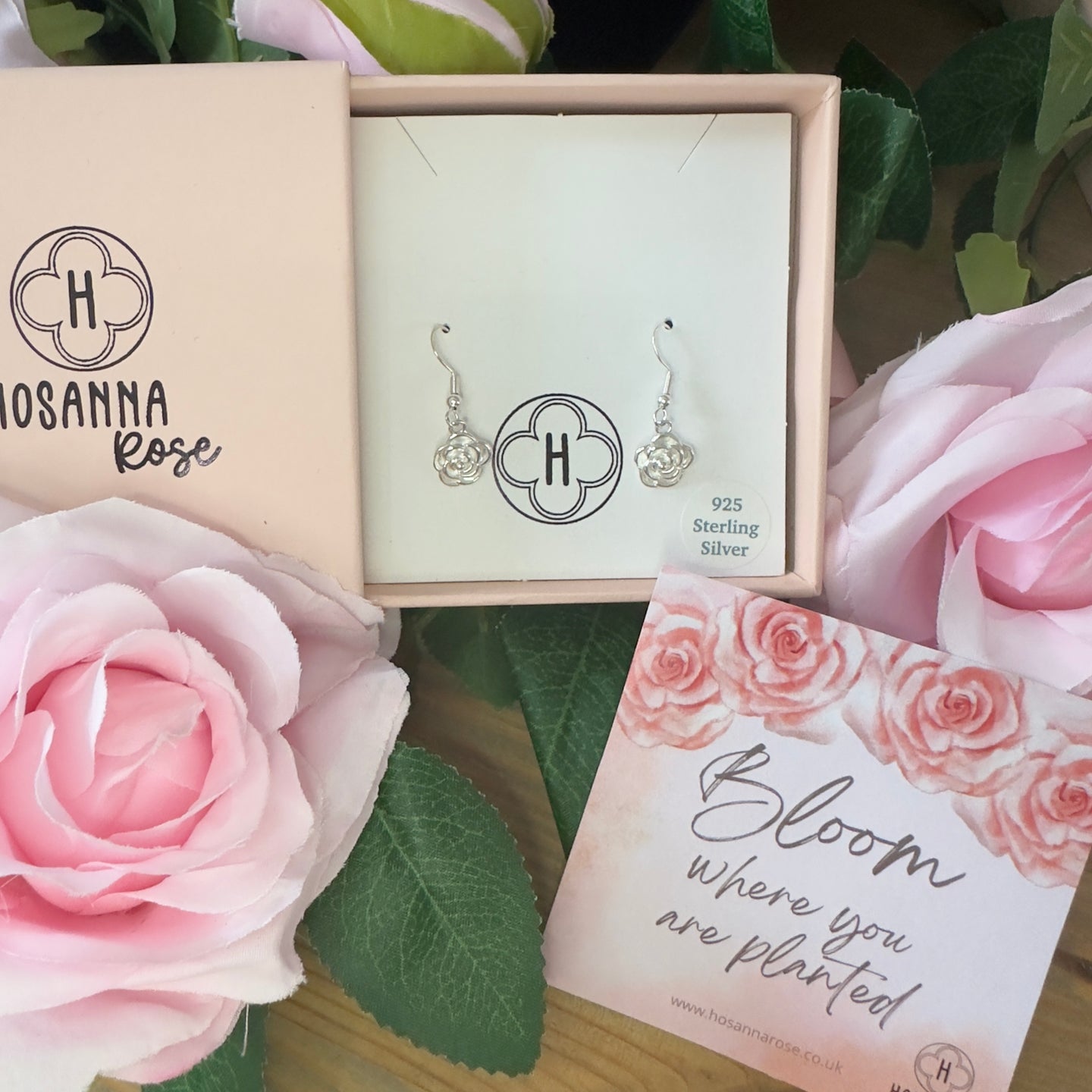 Rose Earrings - ‘Bloom Where You Are Planted’’