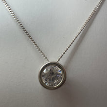 Load image into Gallery viewer, Floating Cubic Zirconia Necklace &#39;Light of the World&#39;
