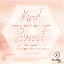 Load image into Gallery viewer, Bee &amp; Honeycomb Earrings &#39;Kind Words Are Like Honey&#39;

