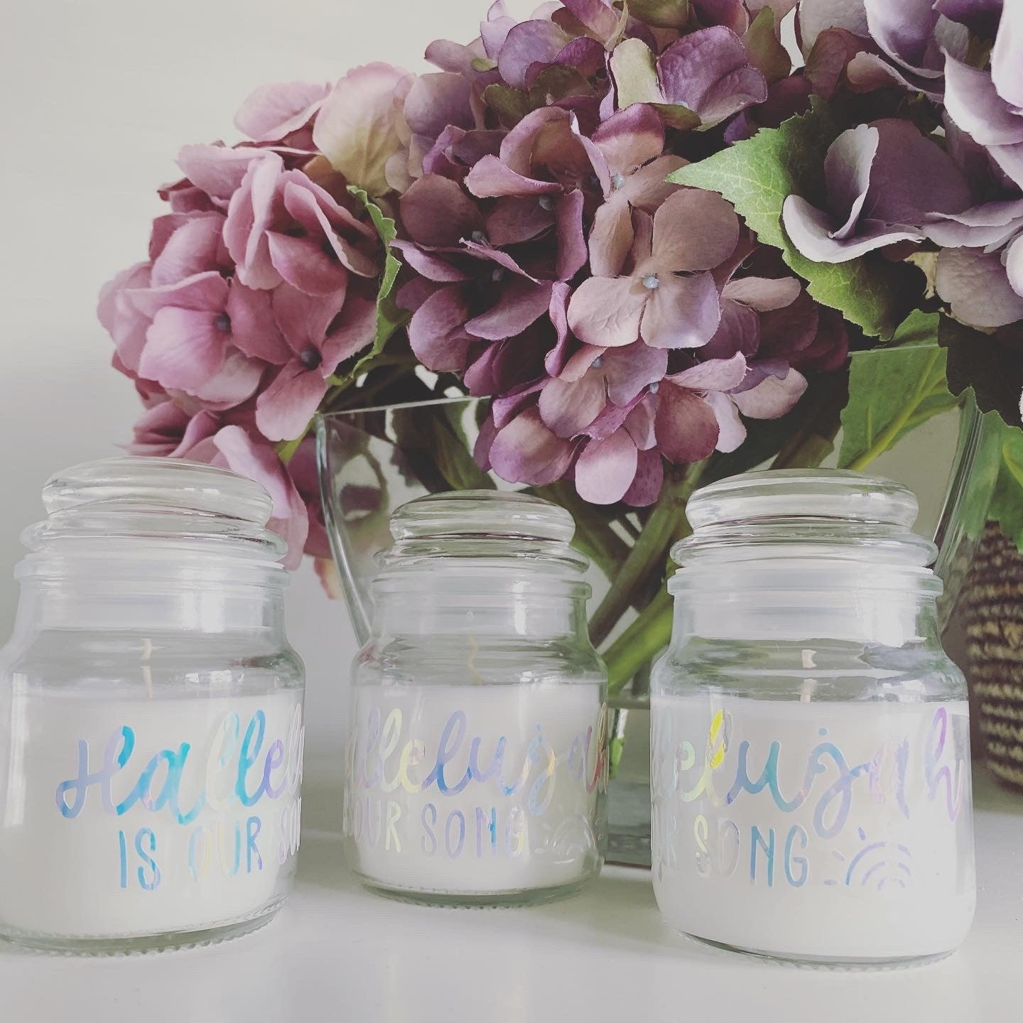 Mini Hallelujah Candle - Pink Pearl
