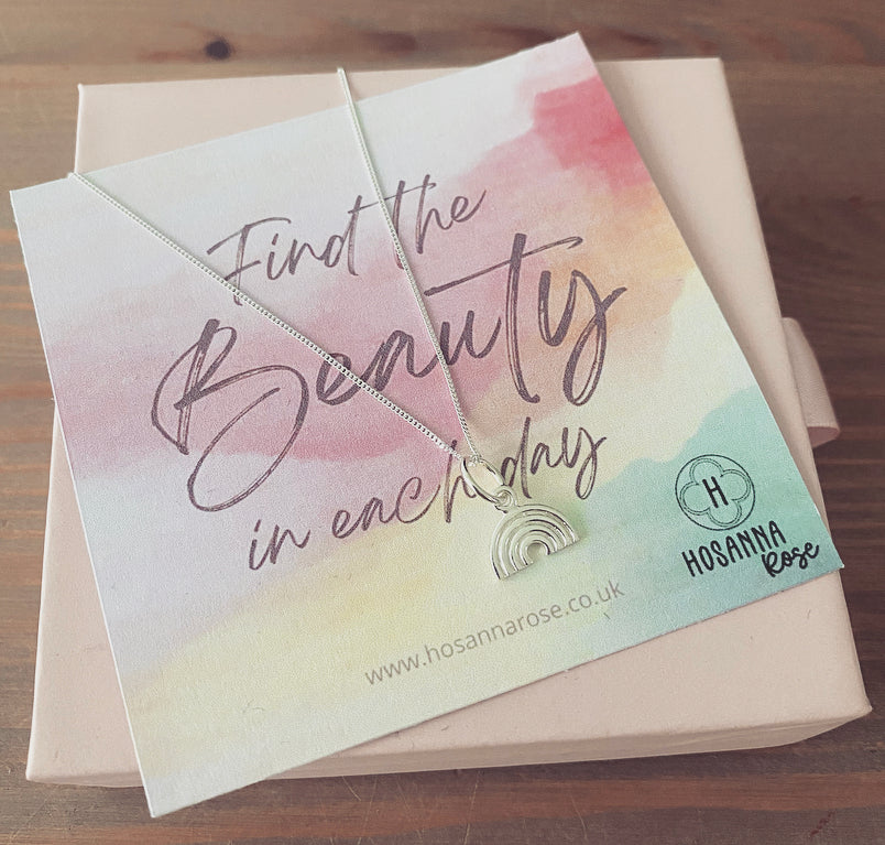 Rainbow Necklace - ‘Find The Beauty In Each Day’