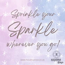 Load image into Gallery viewer, Sparkling Heart Hoops - ‘Sprinkle Your Sparkle’
